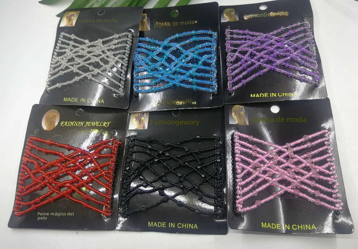 10 Versatile Hair Clips with Diamond Stone Design