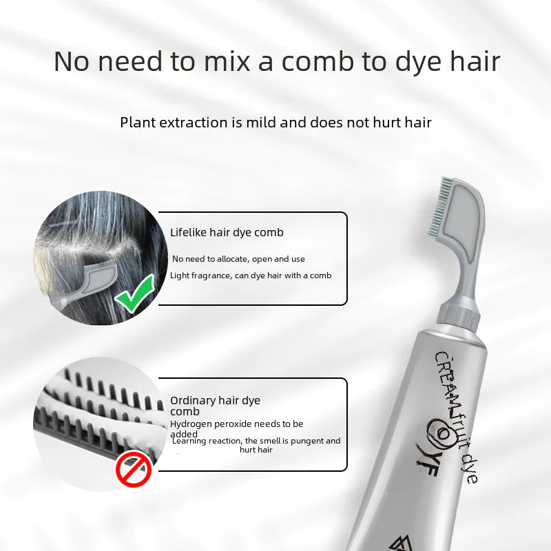 Genuine Natural Fruit Hair Dye for Black Hair Touch-Up