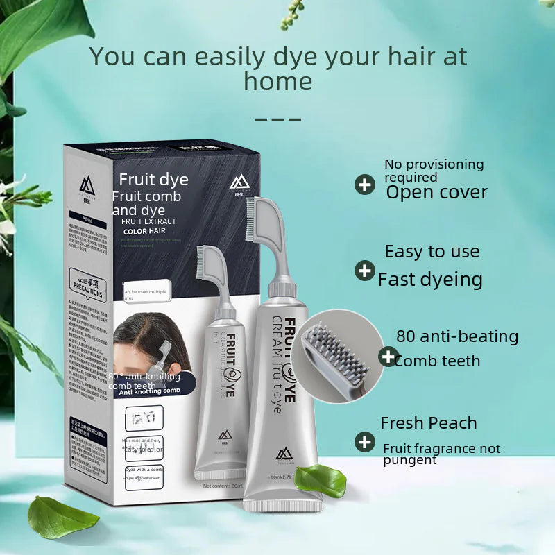 Genuine Natural Fruit Hair Dye for Black Hair Touch-Up