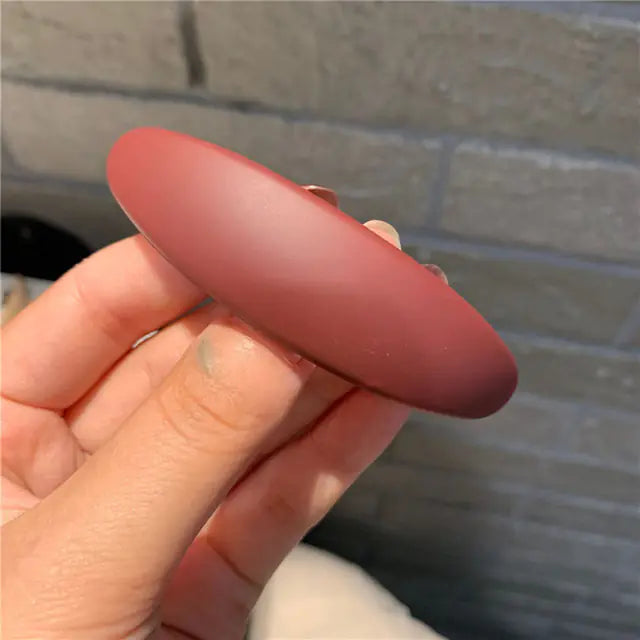 Elegant Matte Geometric Hair Clips for Women and Girls