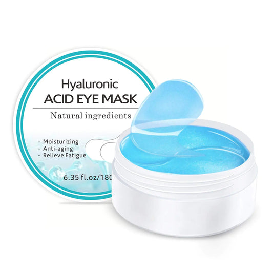 Under Eye Patches Hyaluronic Acid Eye Mask Moisturizing 60PCS Gel Eye Masks Pads With Collagen Eye Treatment for Reducing Dark Circles Wrinkles Anti-Aging Fine Lines Eye Bags Puffiness Women Men