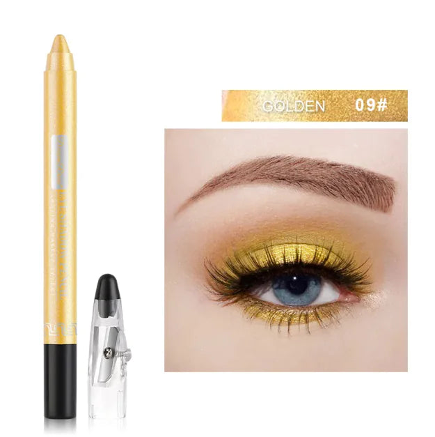 Pearlescent Multi-Color Eyeliner & Eye Shadow Stick with Built-in Penknife