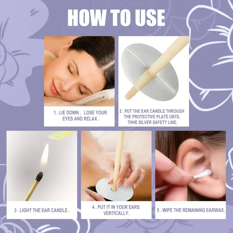 Aromatherapy Ear Candle Set for Relaxation and Care