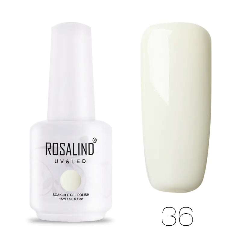 ROSALIND Barbie Nail Gel, Solid Color UV Gel 15ml