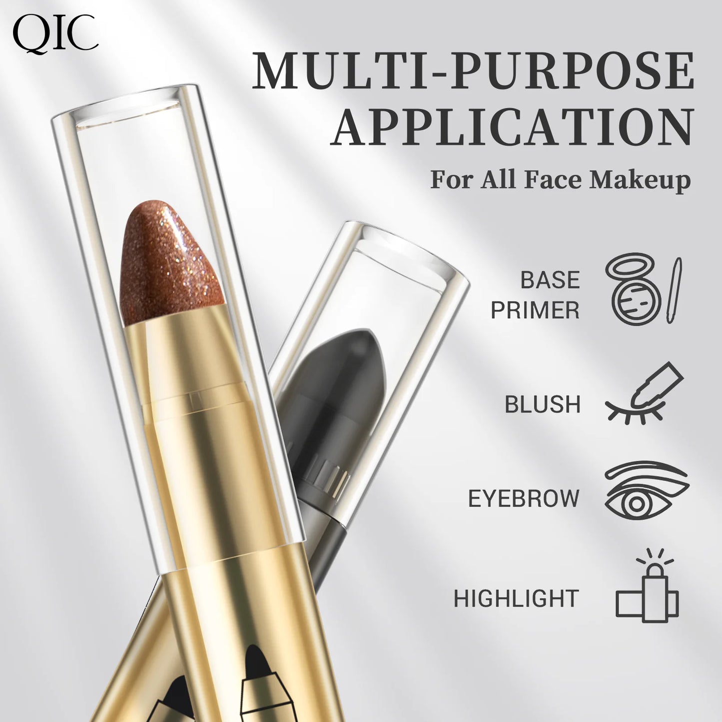 Double End Glitter Eye Shadow Stick and Highlighter