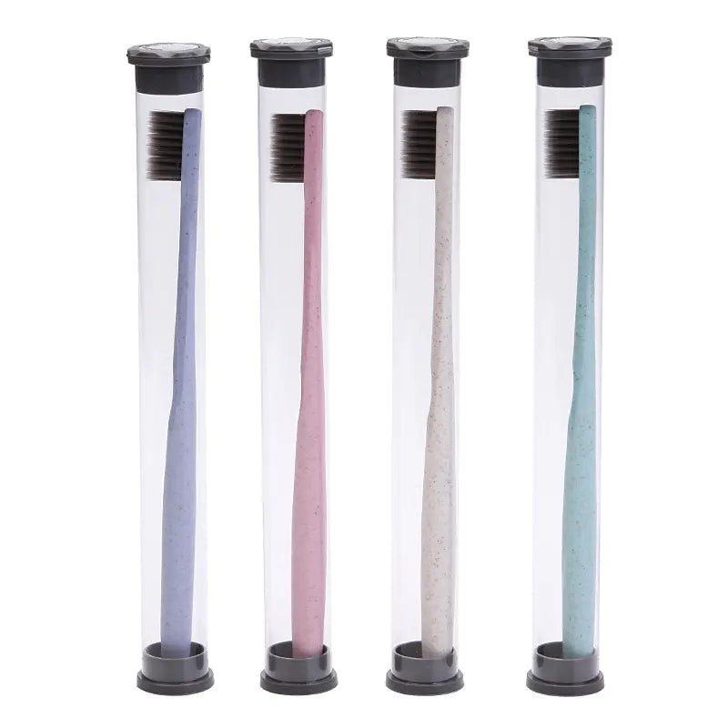 Portable Bamboo Charcoal Eco-Friendly Toothbrush Set