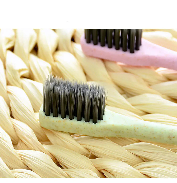 Portable Bamboo Charcoal Eco-Friendly Toothbrush Set