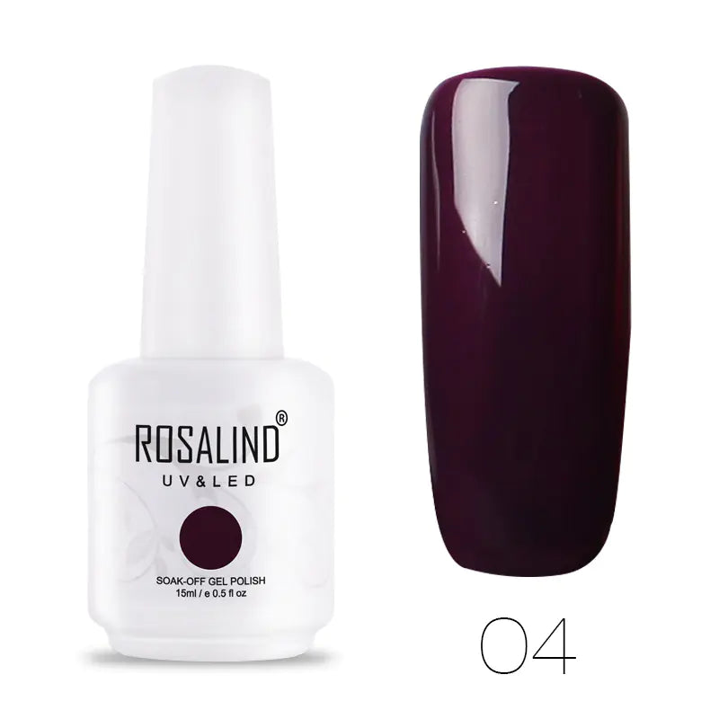 ROSALIND Barbie Nail Gel, Solid Color UV Gel 15ml