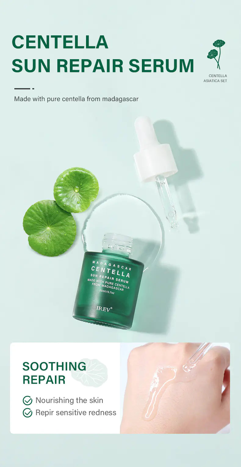 Private Label Skin Repair Centella Skin Care Kit Soothes Acne Face Care Centella Asiatica Extract Natural Facial Skin Care Set
