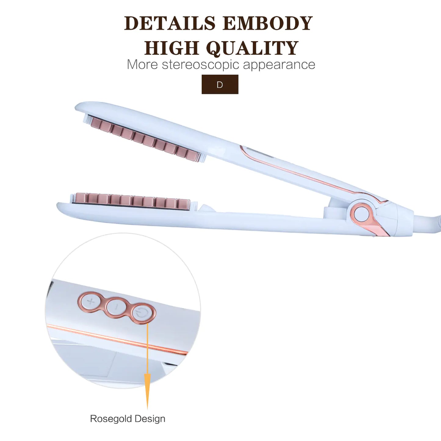 Ionic Hair Curler and Straightener 2-in-1 Device