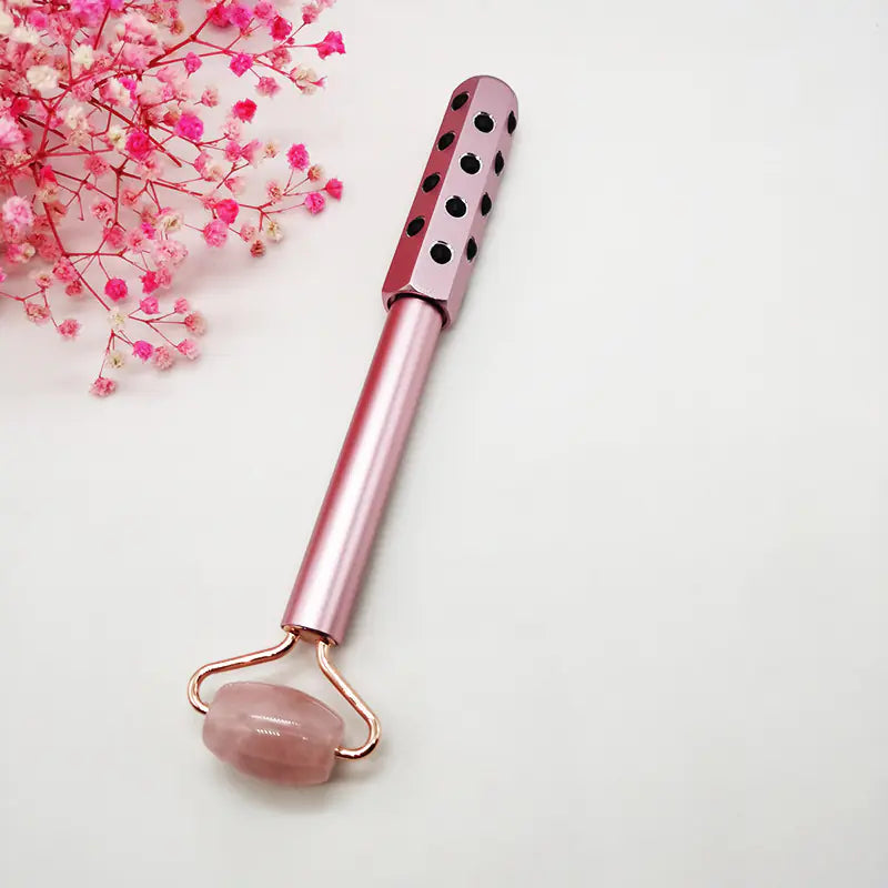 Facial Massage Roller with Geothermal Crystals