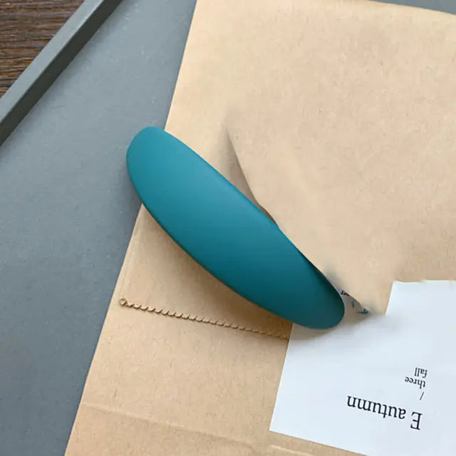 Elegant Matte Geometric Hair Clips for Women and Girls