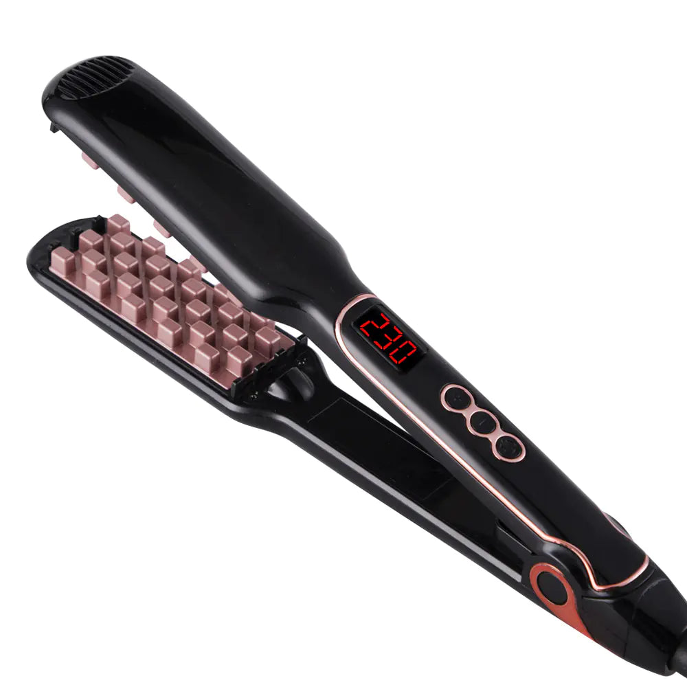 Ionic Hair Curler and Straightener 2-in-1 Device