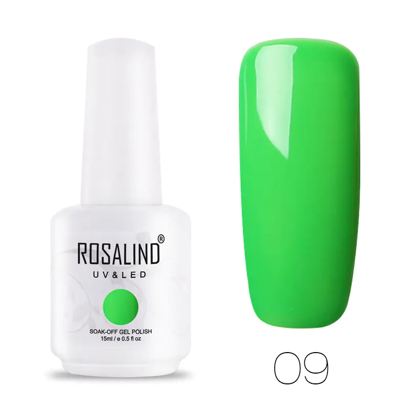 ROSALIND Barbie Nail Gel, Solid Color UV Gel 15ml