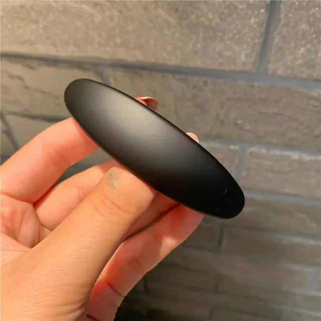 Elegant Matte Geometric Hair Clips for Women and Girls