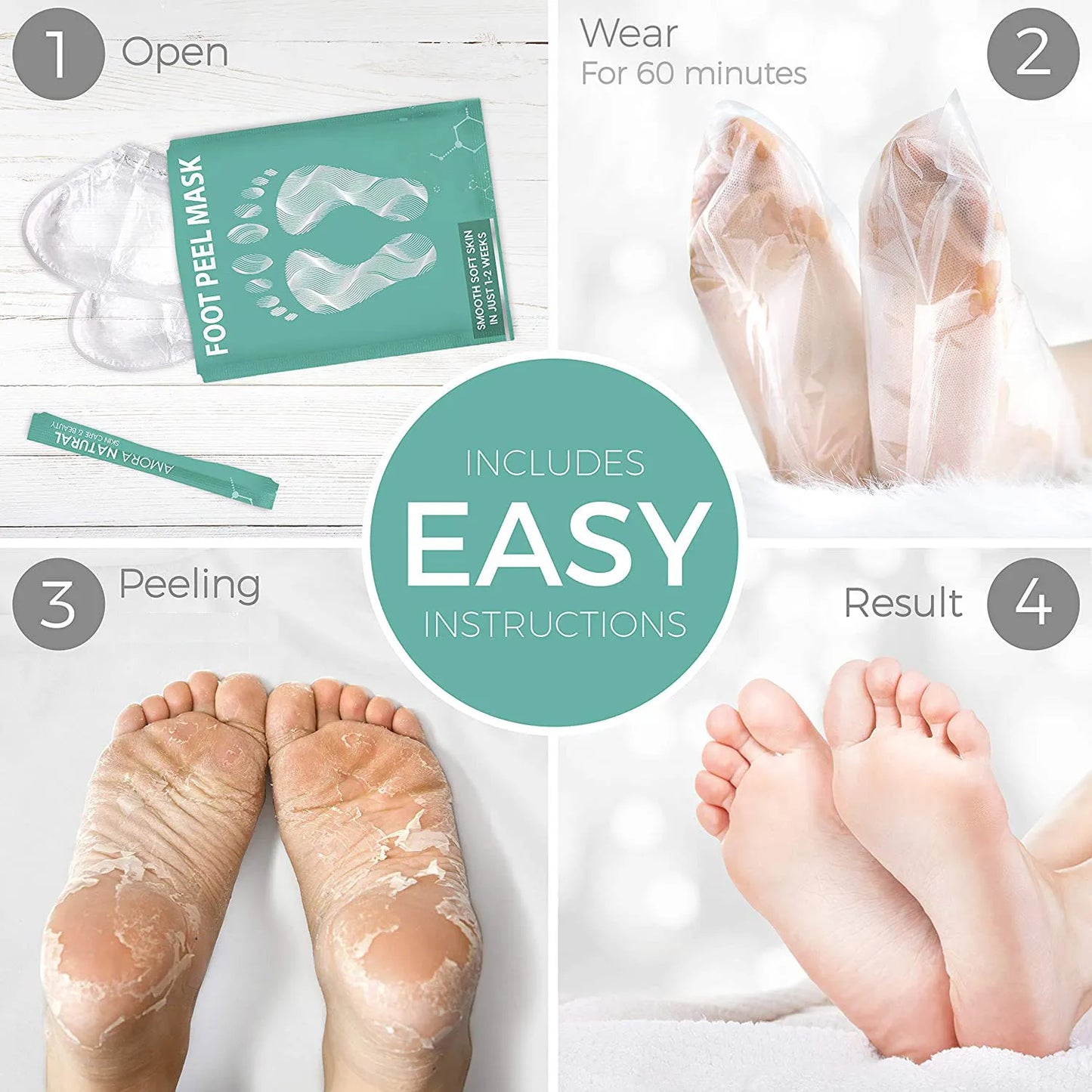 Exfoliating Rejuvenating And Moisturizing Foot Mask