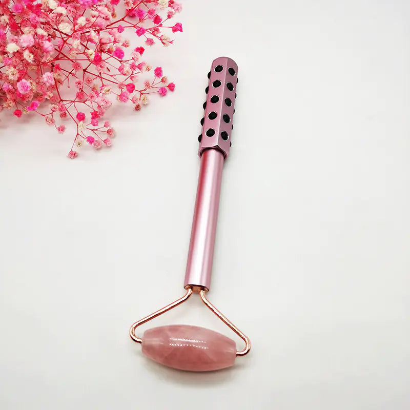 Facial Massage Roller with Geothermal Crystals