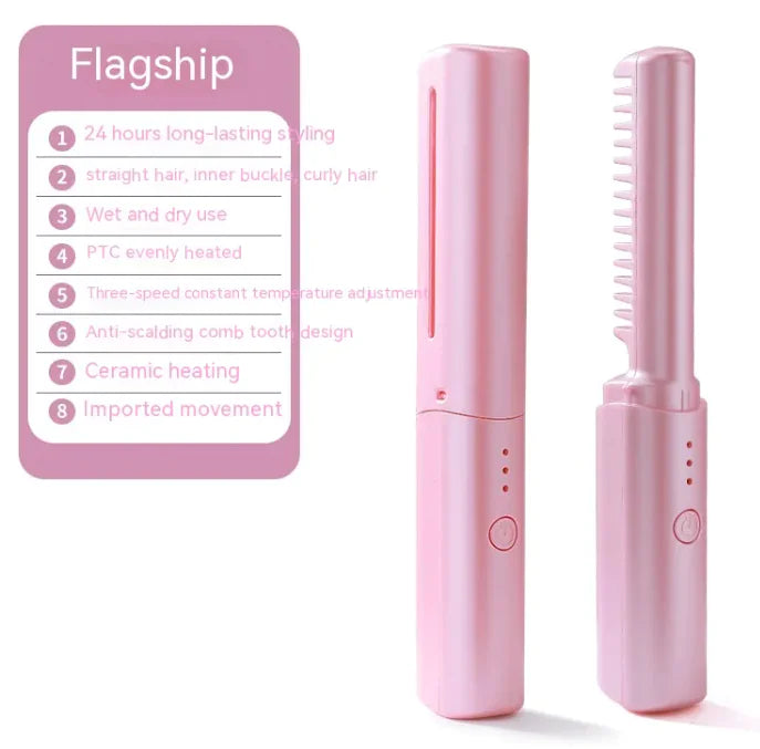 Compact Rechargeable Hair Straightener