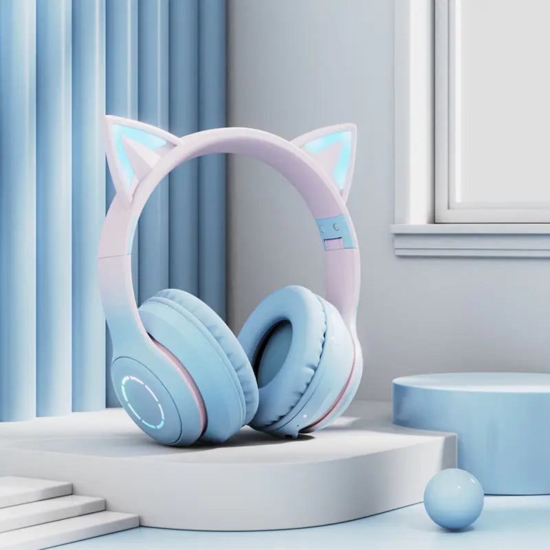 Luminous Cat Ear Wireless Competition Headphones