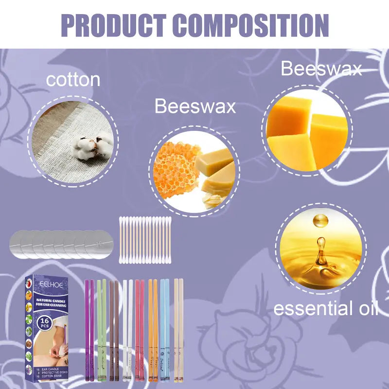 Aromatherapy Ear Candle Set for Relaxation and Care
