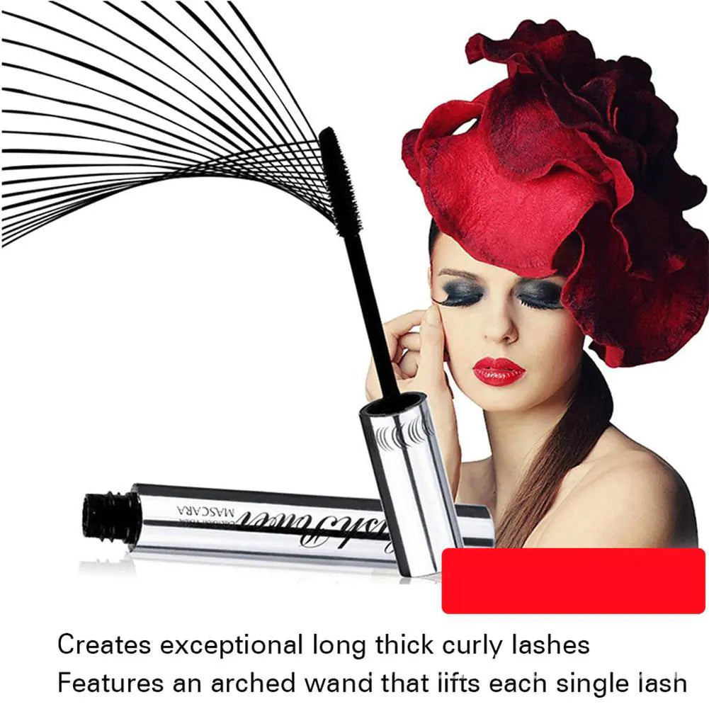 Cool Black Curly Mascara in Silver Tube (1pc)