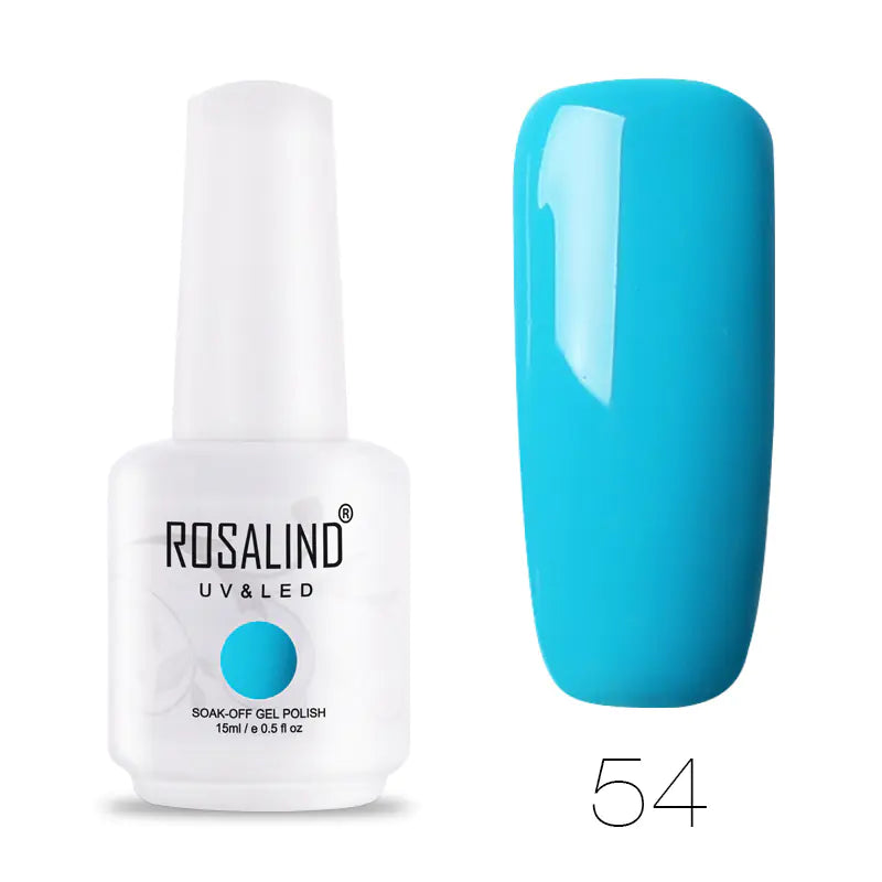 ROSALIND Barbie Nail Gel, Solid Color UV Gel 15ml