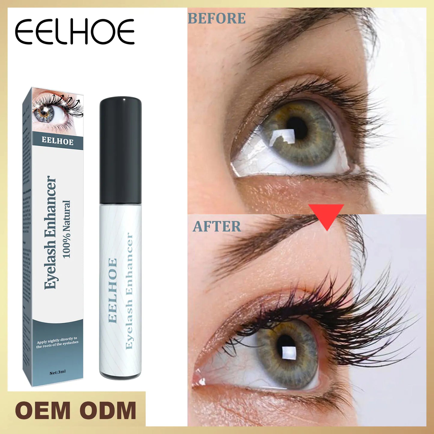 Eelhoe Black Curling Mascara for Natural Lush Lashes