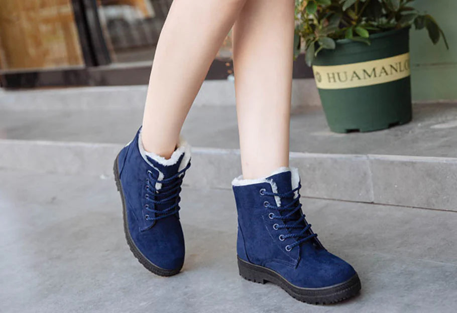 Winter Women's Cotton Boots - Trendy Warm Snow Boots
