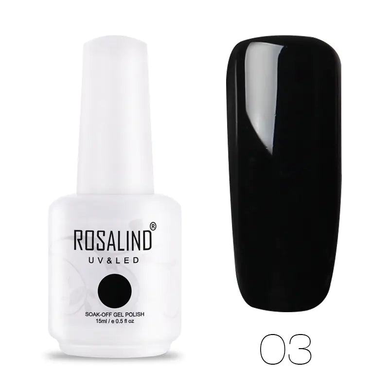 ROSALIND Barbie Nail Gel, Solid Color UV Gel 15ml