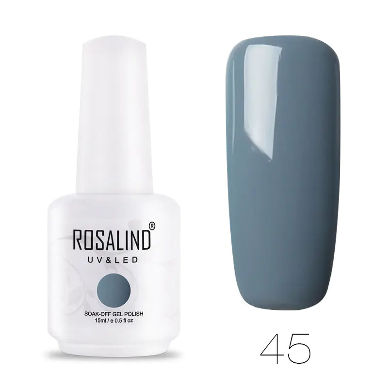 ROSALIND Barbie Nail Gel, Solid Color UV Gel 15ml