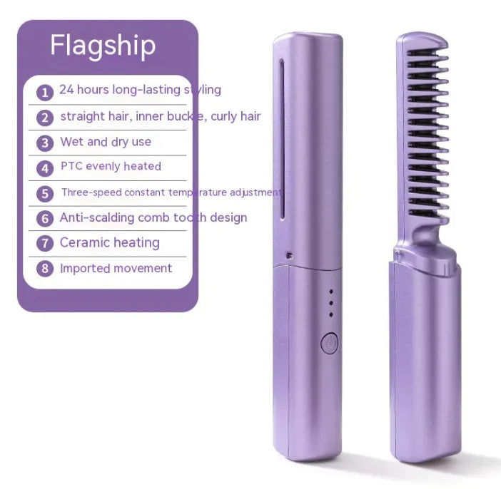 Compact Rechargeable Hair Straightener