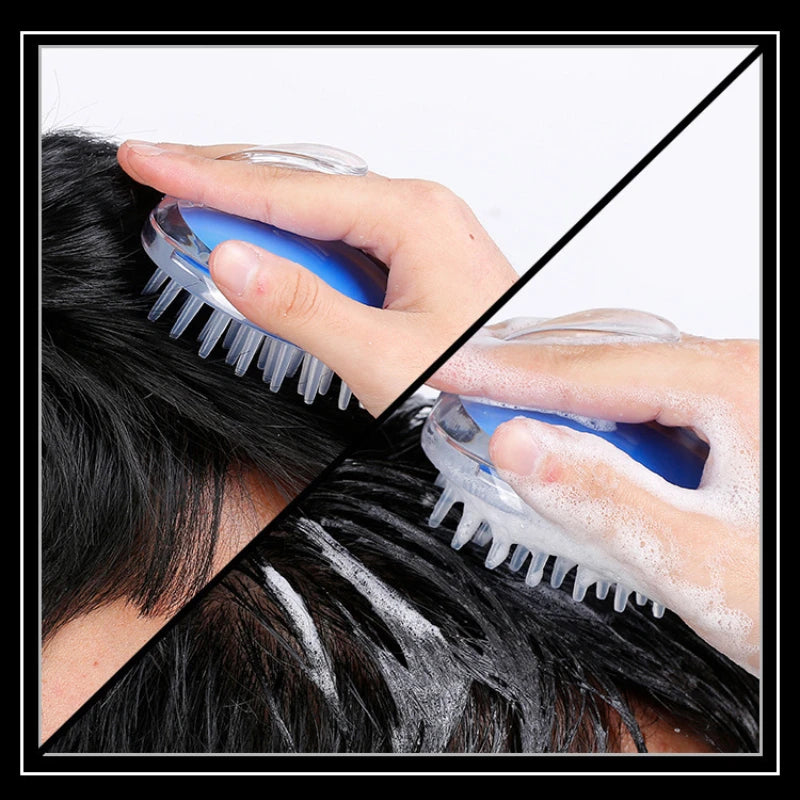 Silicone Head and Body Massager Shampoo Brush