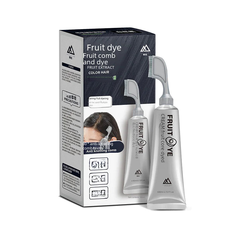 Genuine Natural Fruit Hair Dye for Black Hair Touch-Up