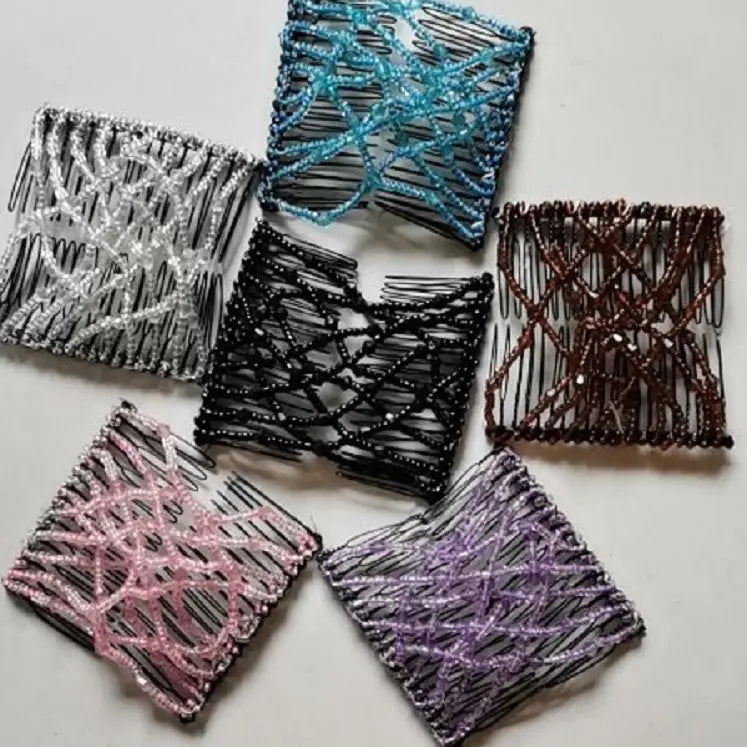 10 Versatile Hair Clips with Diamond Stone Design