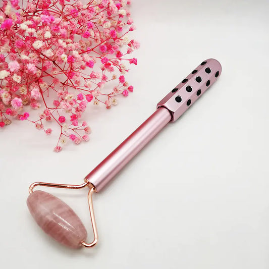 Facial Massage Roller with Geothermal Crystals