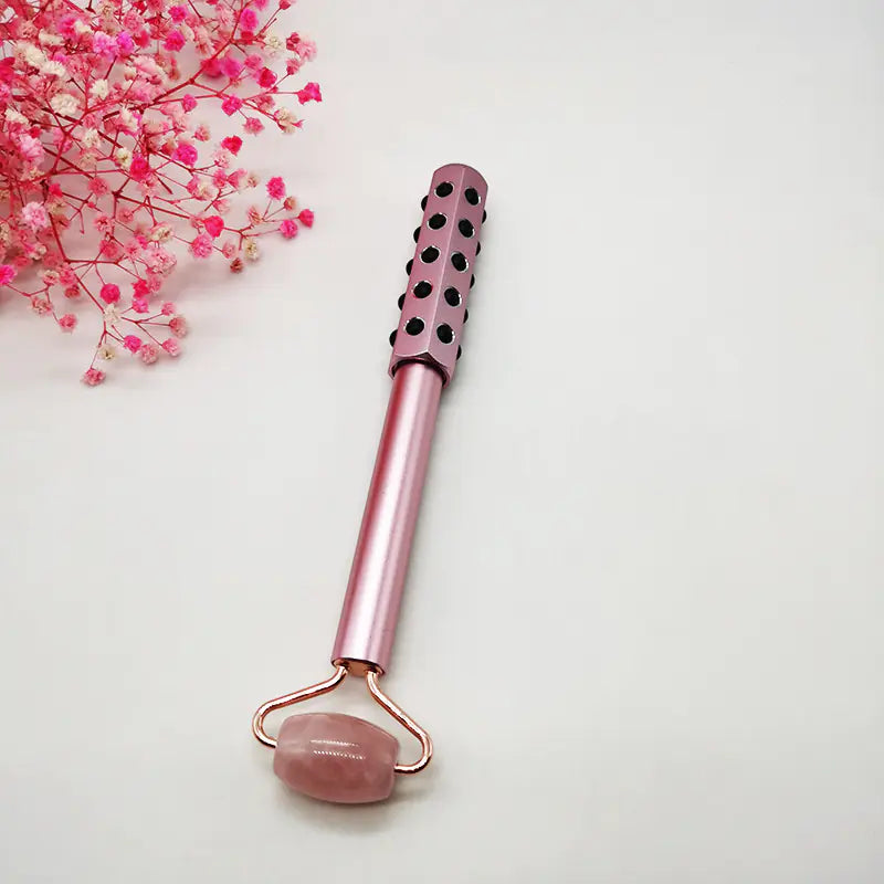 Facial Massage Roller with Geothermal Crystals