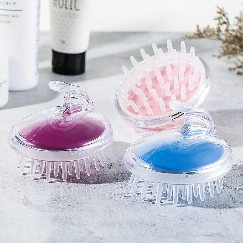 Silicone Head and Body Massager Shampoo Brush