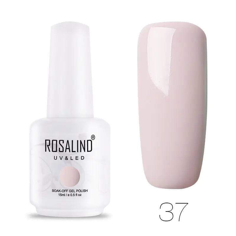 ROSALIND Barbie Nail Gel, Solid Color UV Gel 15ml