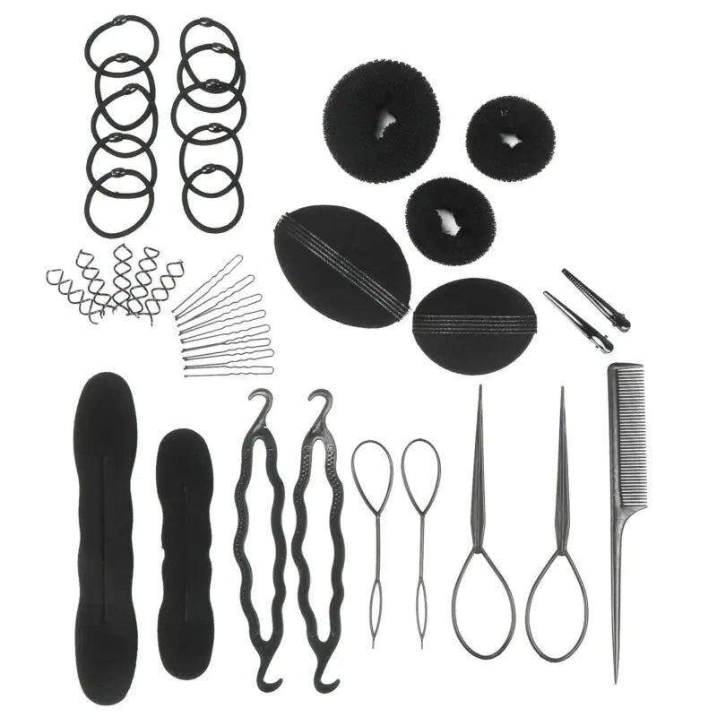 71-Piece Hair Styling Tool Set for Updos and Buns