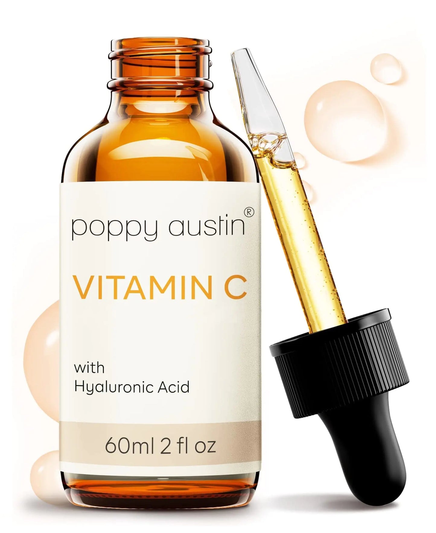 Poppy Austin Vitamin C Face Serum with Hyaluronic Acid 2oz