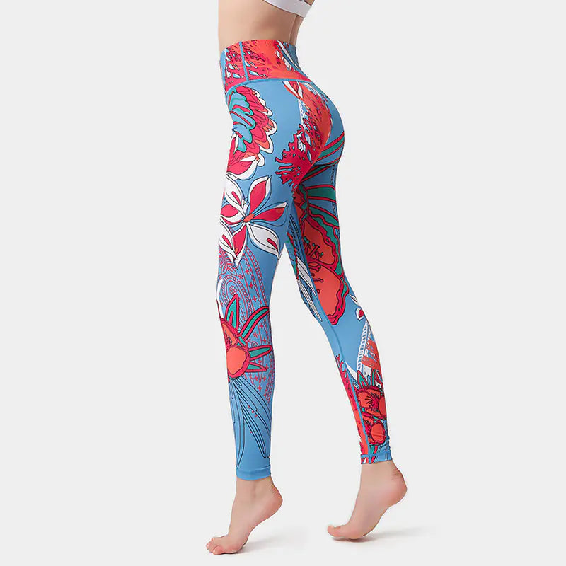 Printed Yoga Suit with Amazon Yoga Pants