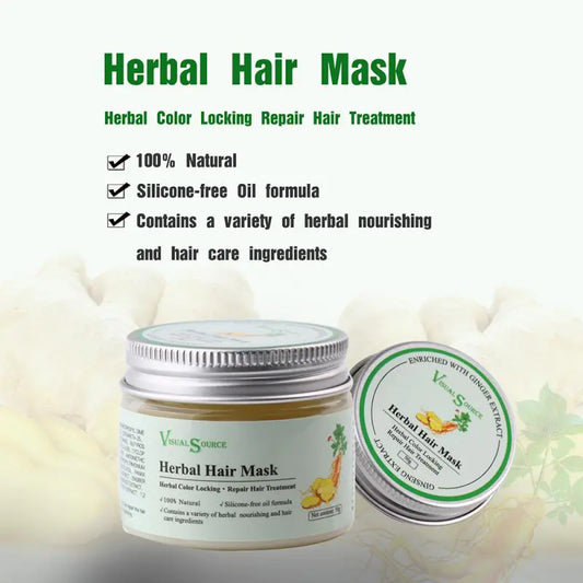 Herbal Hair Mask for Nourishing and Repairing Hair