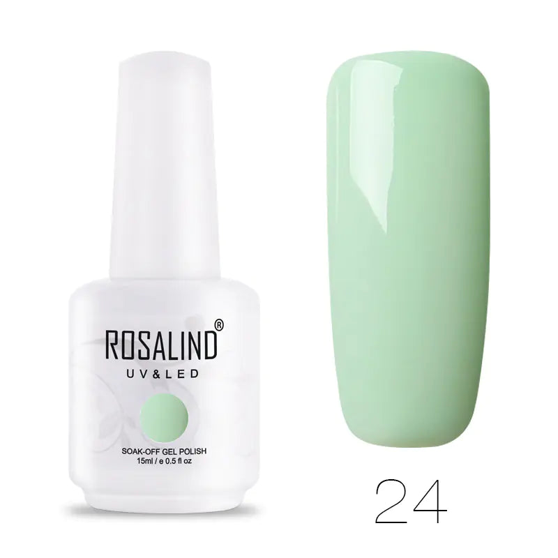ROSALIND Barbie Nail Gel, Solid Color UV Gel 15ml