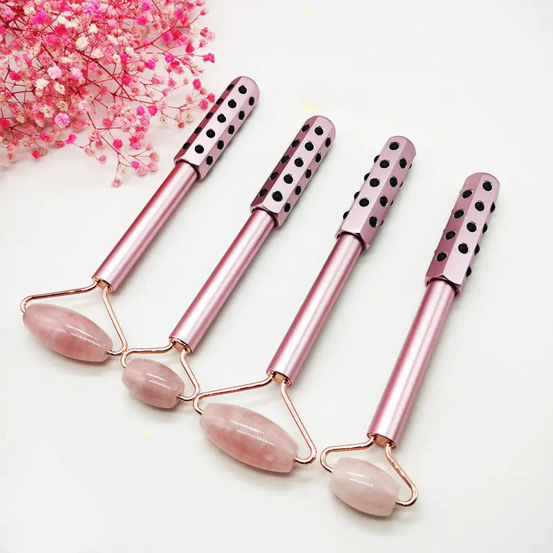 Facial Massage Roller with Geothermal Crystals