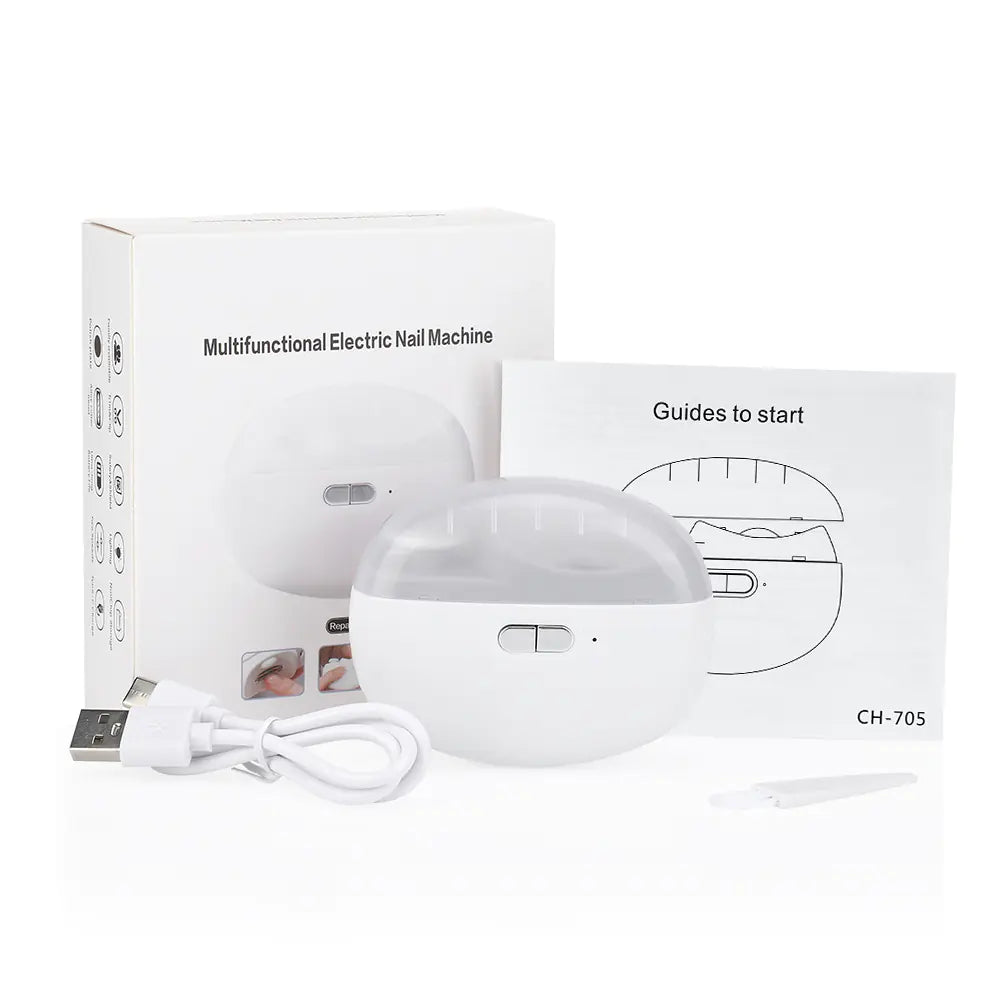 Electric Nail Drill with Light - 2-Speed Nail Tool