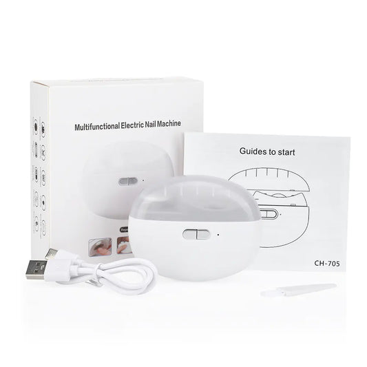 Electric Nail Drill with Light - 2-Speed Nail Tool