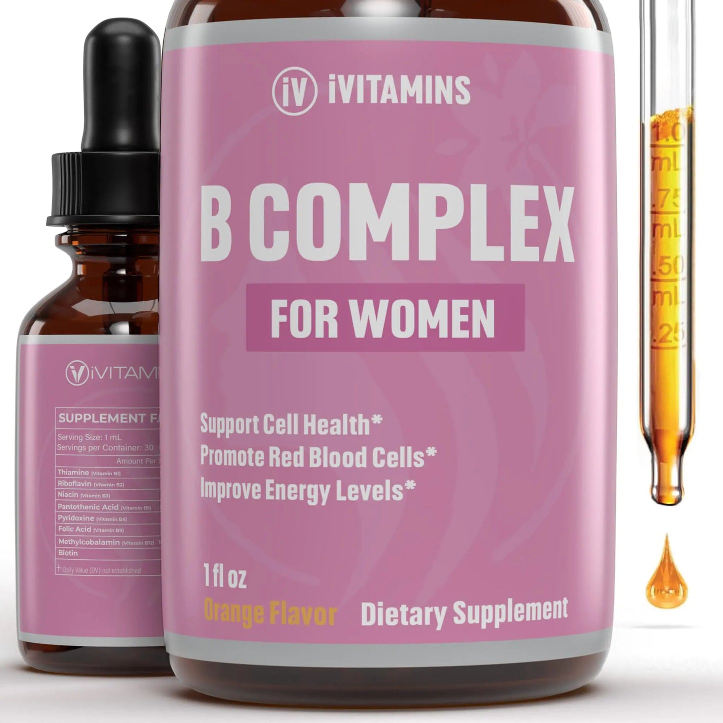 B Complex Vitamins for Women | Helps to Improve Brain Function Digestion Energy & More | B Vitamins Complex for Women | Vitamin B Complex | B Complex Vitamins | B12 Complex | 1 fl oz