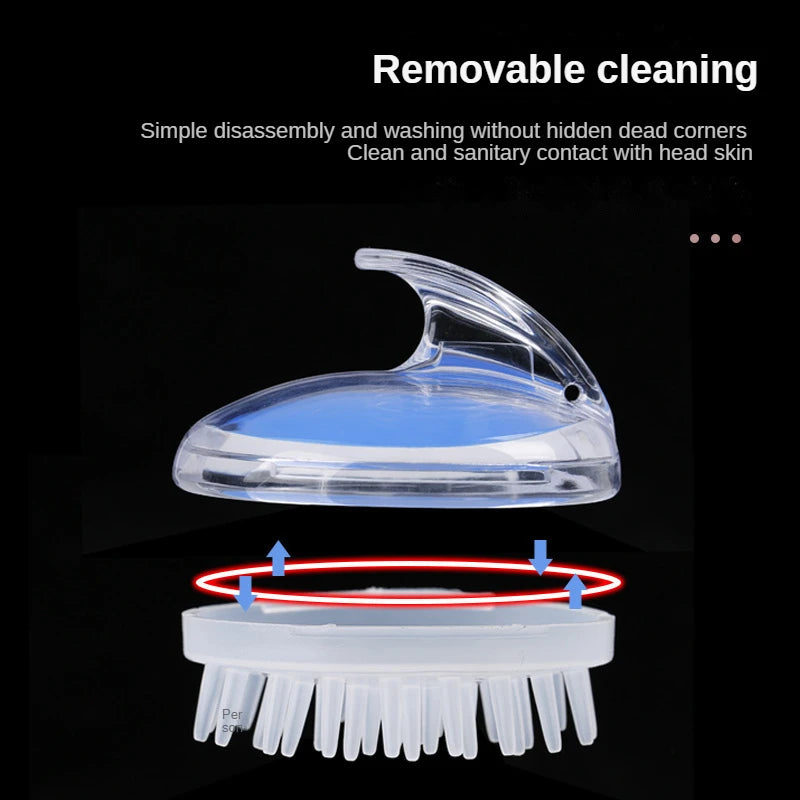 Silicone Head and Body Massager Shampoo Brush