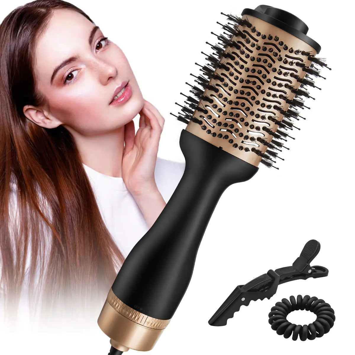 Hot Air Comb Hair Straightener Combo