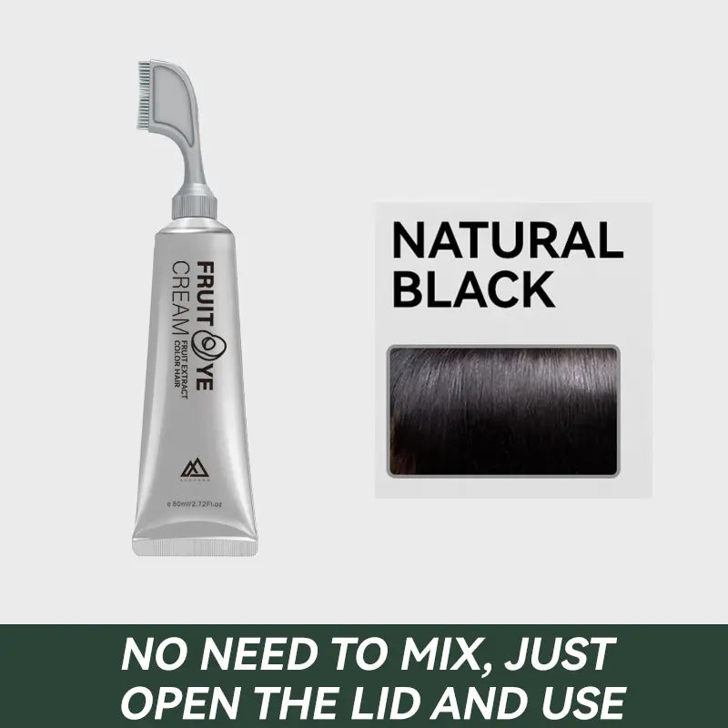Genuine Natural Fruit Hair Dye for Black Hair Touch-Up